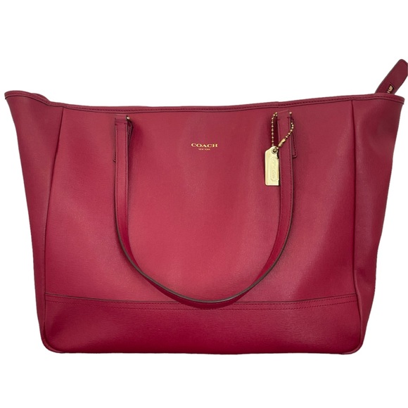 Coach Handbags - COACH City Tote - Red Saffiano Leather